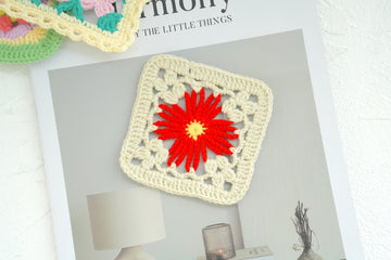 Crochet Daisy Granny Square (Style II) Pattern Free