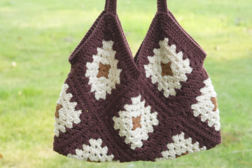 Crochet Granny Square Shoulder Bag