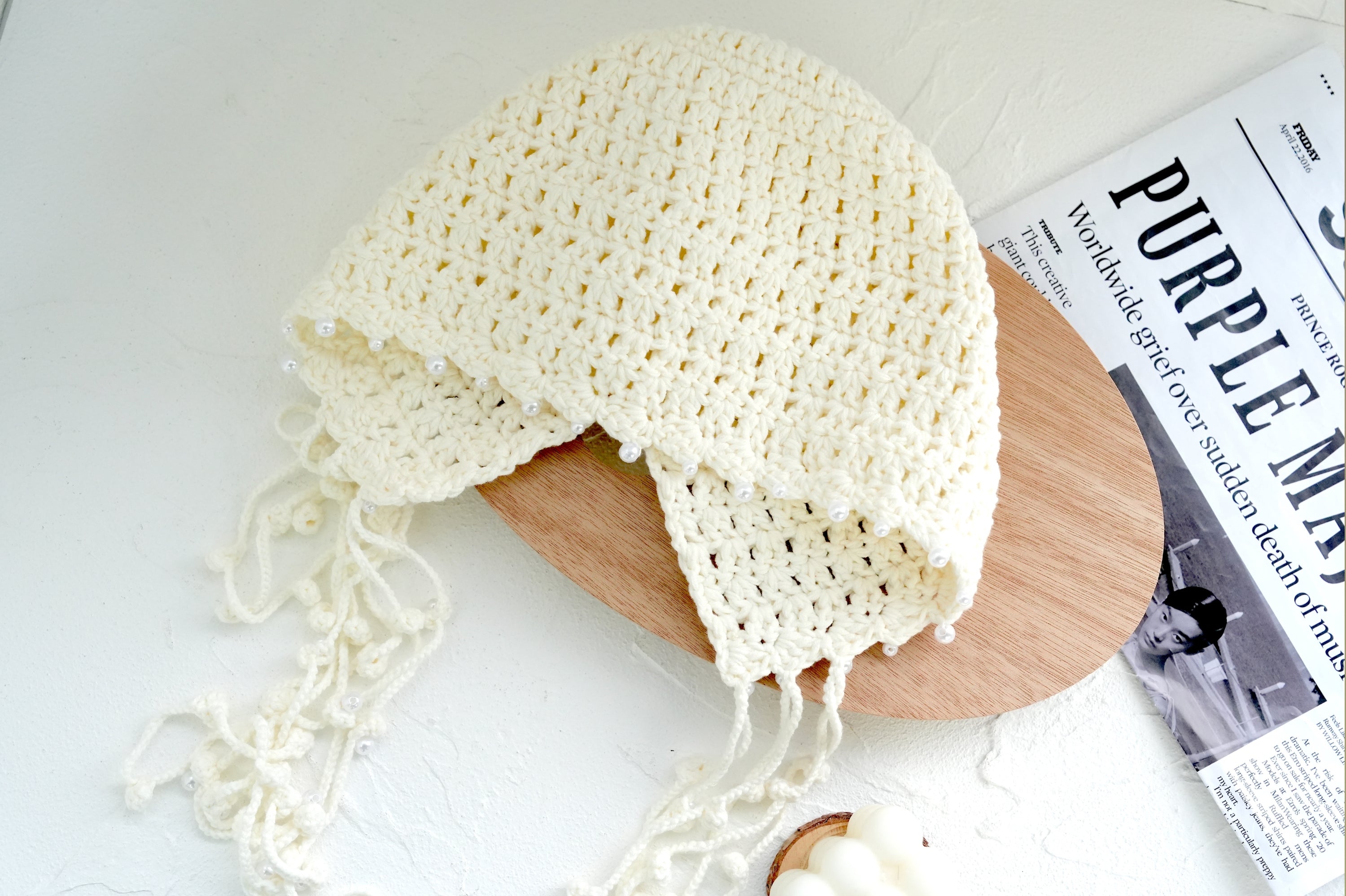 Crochet Tassel Hat (Free Pattern)