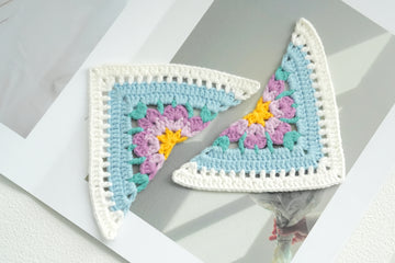 Crochet Triangle Granny Square (Style IV) Pattern Free (PDF + Beginner Tutorial)