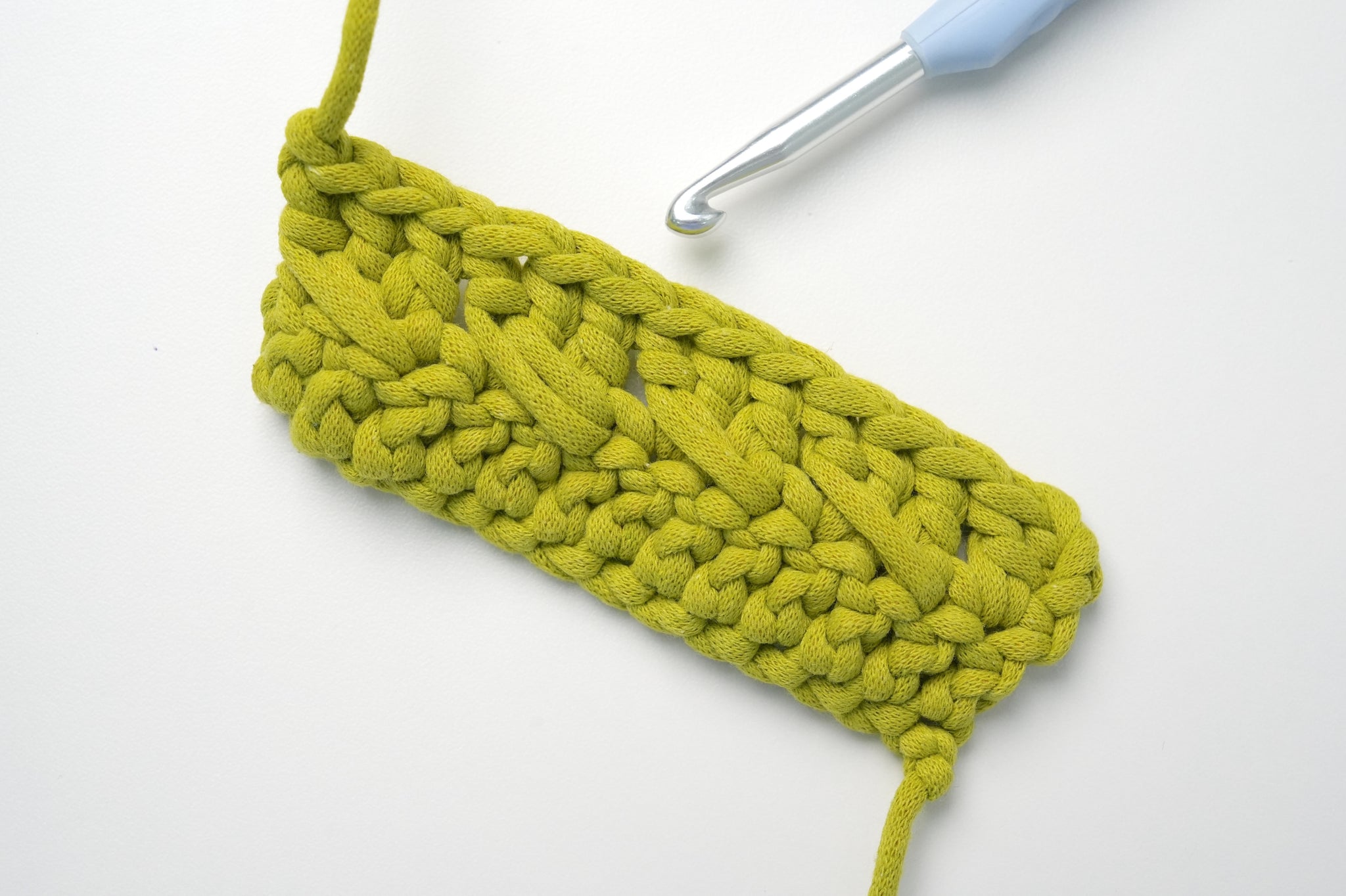 1-over-2 Double Crochet Cross