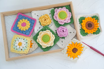 37 Free Crochet Flower Granny Square Patterns