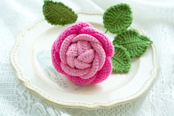 Crochet China Rose Pattern Free (PDF + Beginner Tutorial)