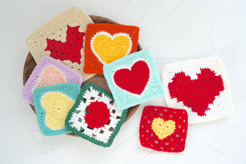 7 Free Crochet Heart Granny Square Patterns