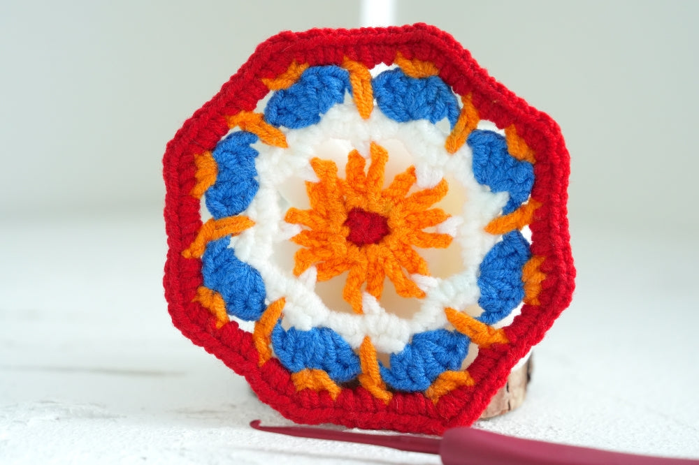 Crochet Octagon Granny Square Style II Pattern