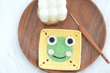 Crochet Frog Granny Square Pattern Free (PDF + Beginner Tutorial)