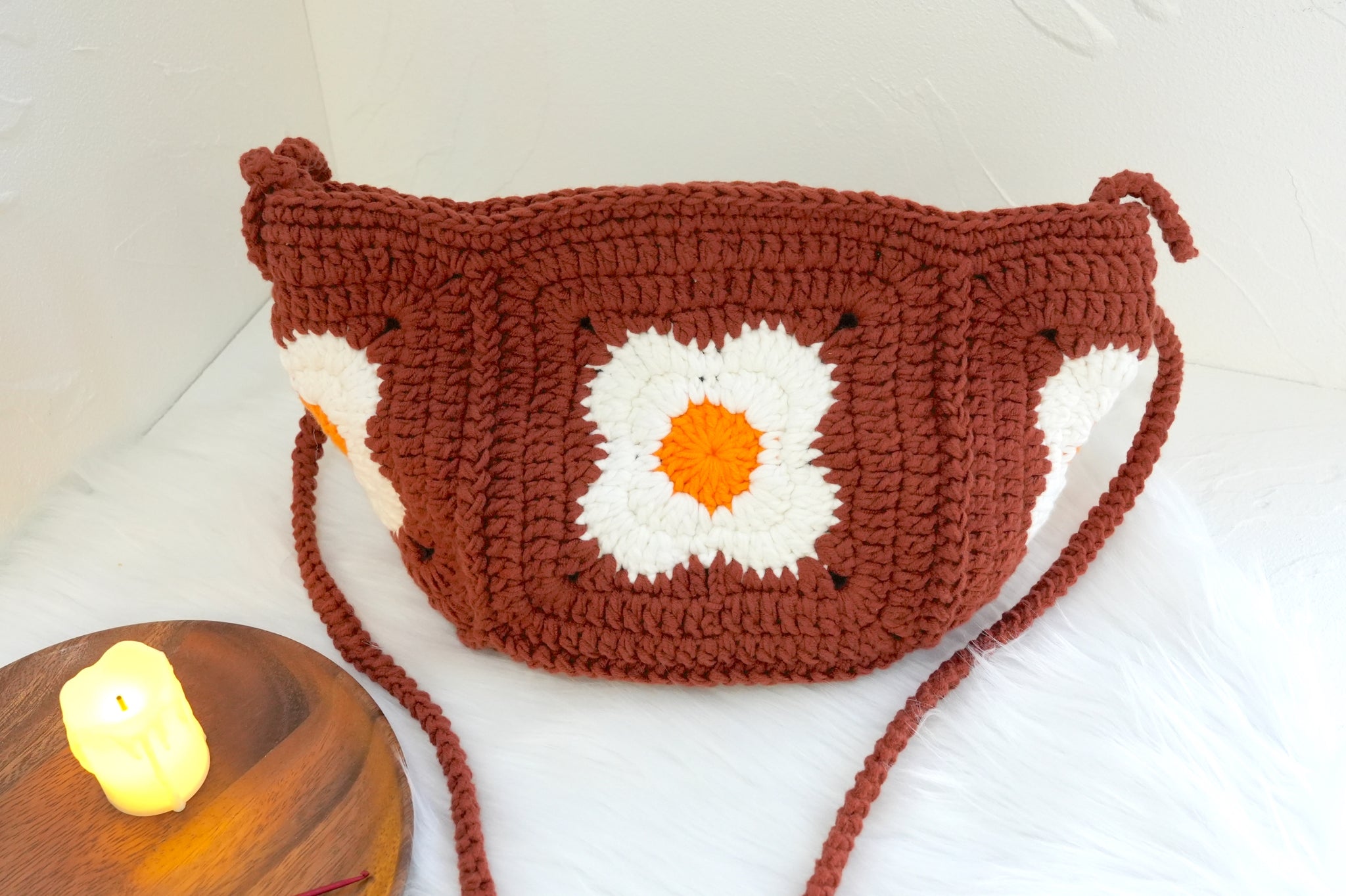 Crochet Granny Square Sling Bag