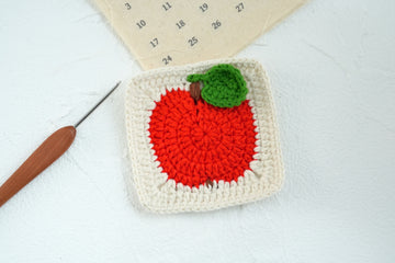 Crochet Apple Granny Square Pattern Free