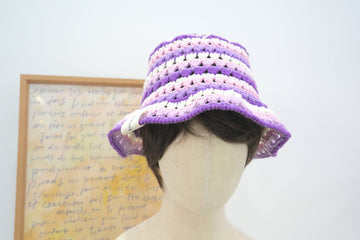 Crochet Cherry Blossom Bucket Hat (Free Pattern)