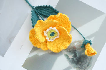 Crochet Poppy Flower Pattern Free