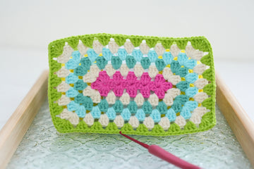 Crochet Rectangle Granny Square Pattern Free (PDF + Beginner Tutorial)