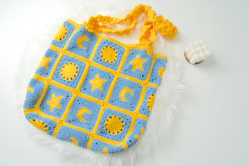 Crochet Star Granny Square Bag Pattern