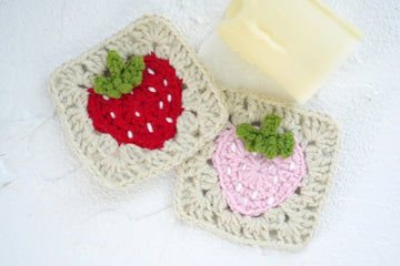 Crochet Strawberry Granny Square Pattern Free