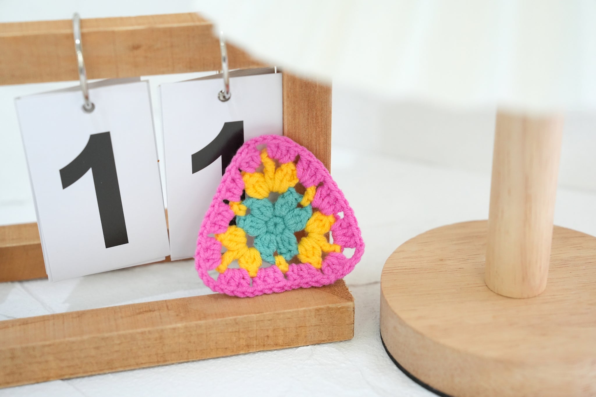 Crochet Triangle Granny Square (Style I) Pattern Free