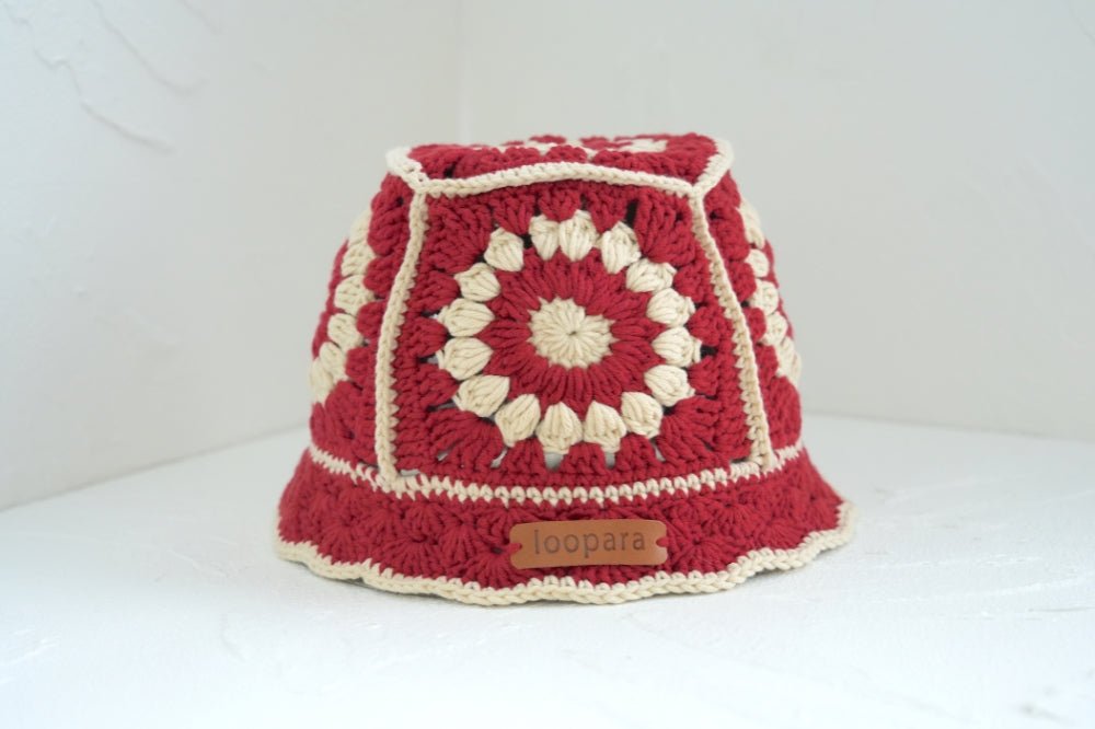 Crochet Vintage Red Fisherman's Hat Pattern
