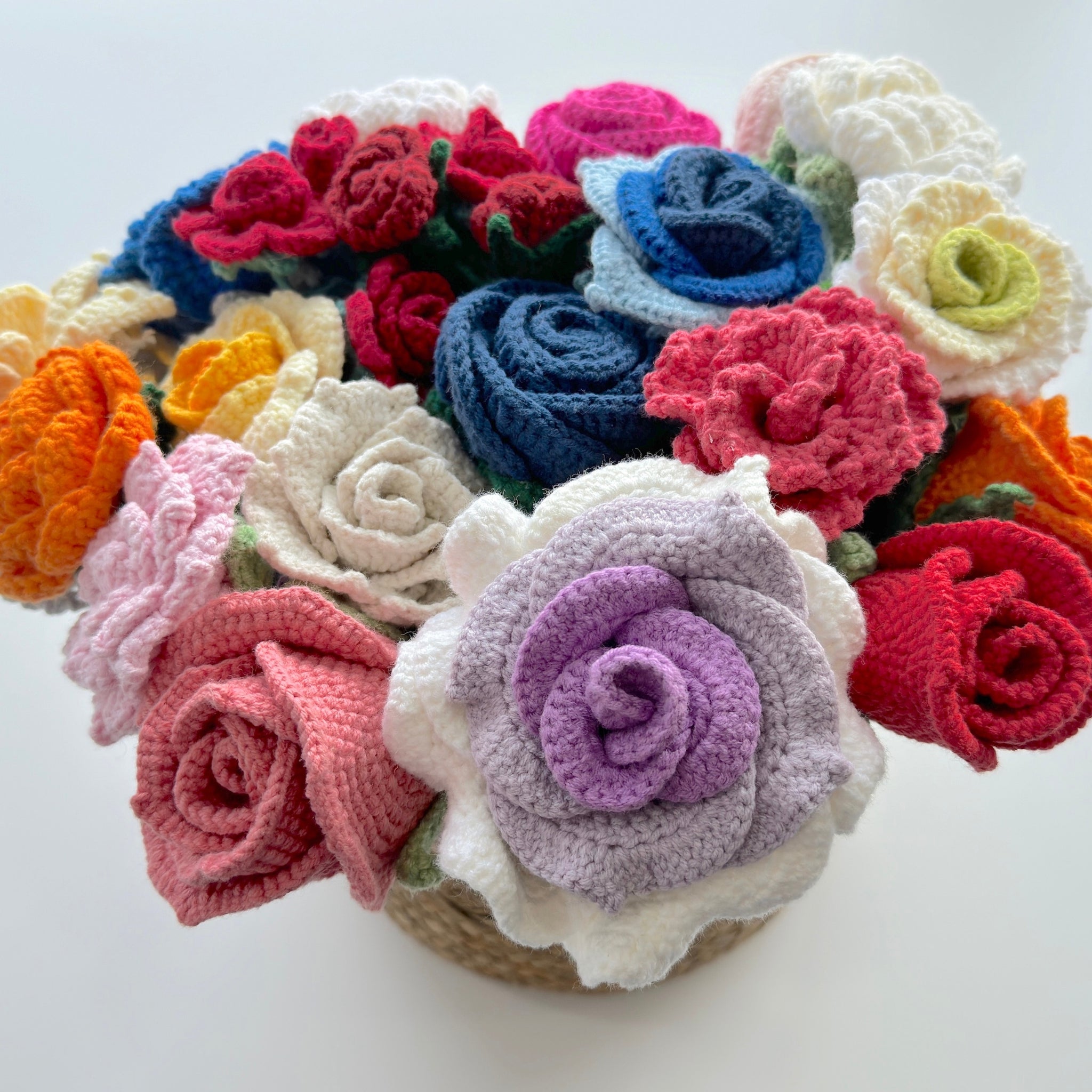 19 Free Crochet Rose Patterns PDF (Step By Step for Beginners)