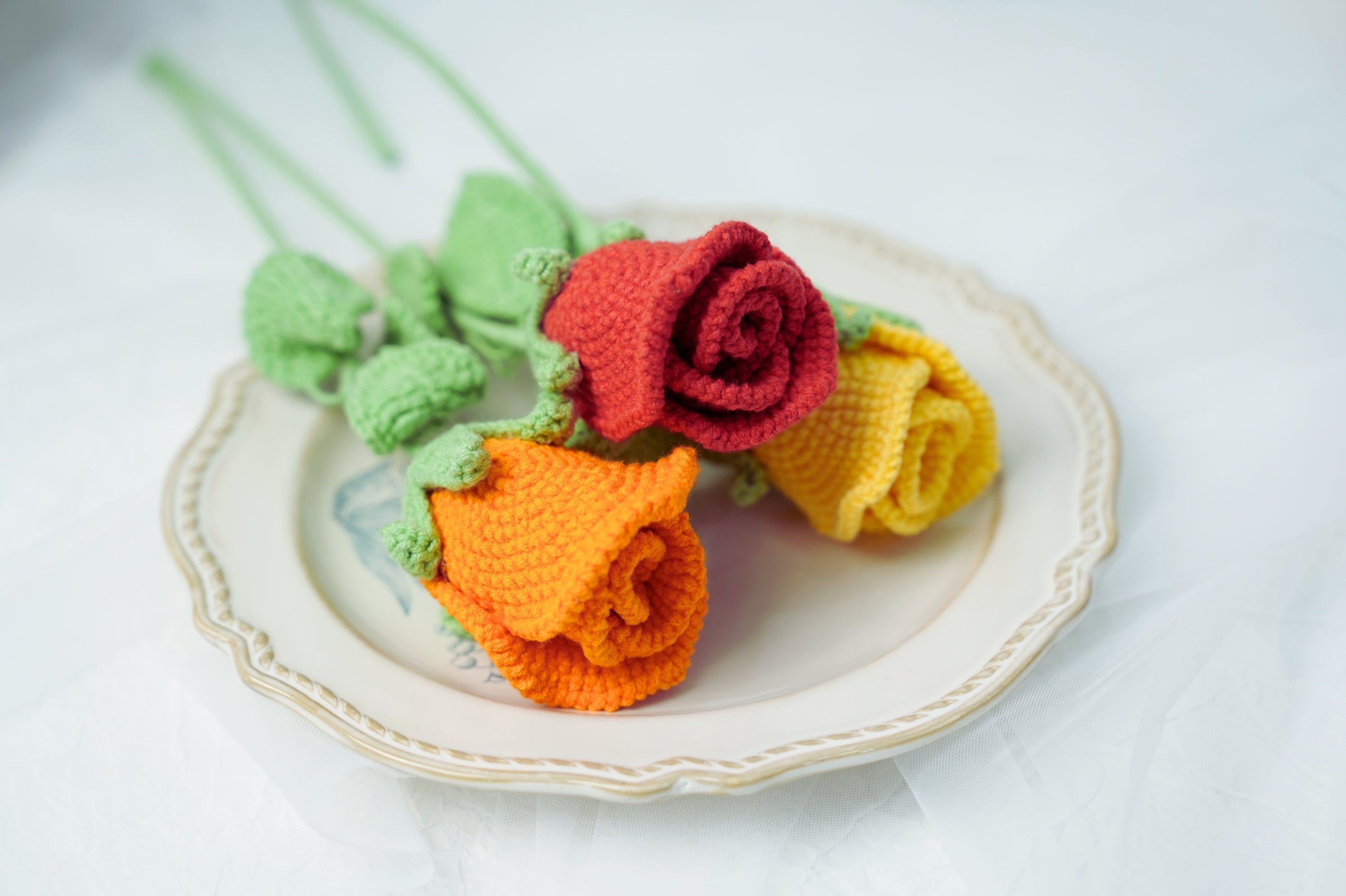Crochet Easy Rose Pattern Free (PDF + Beginner Tutorial)