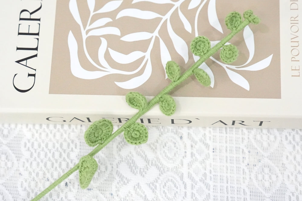 Crochet Eucalyptus Leaf Pattern Free (PDF + Beginner Tutorial)