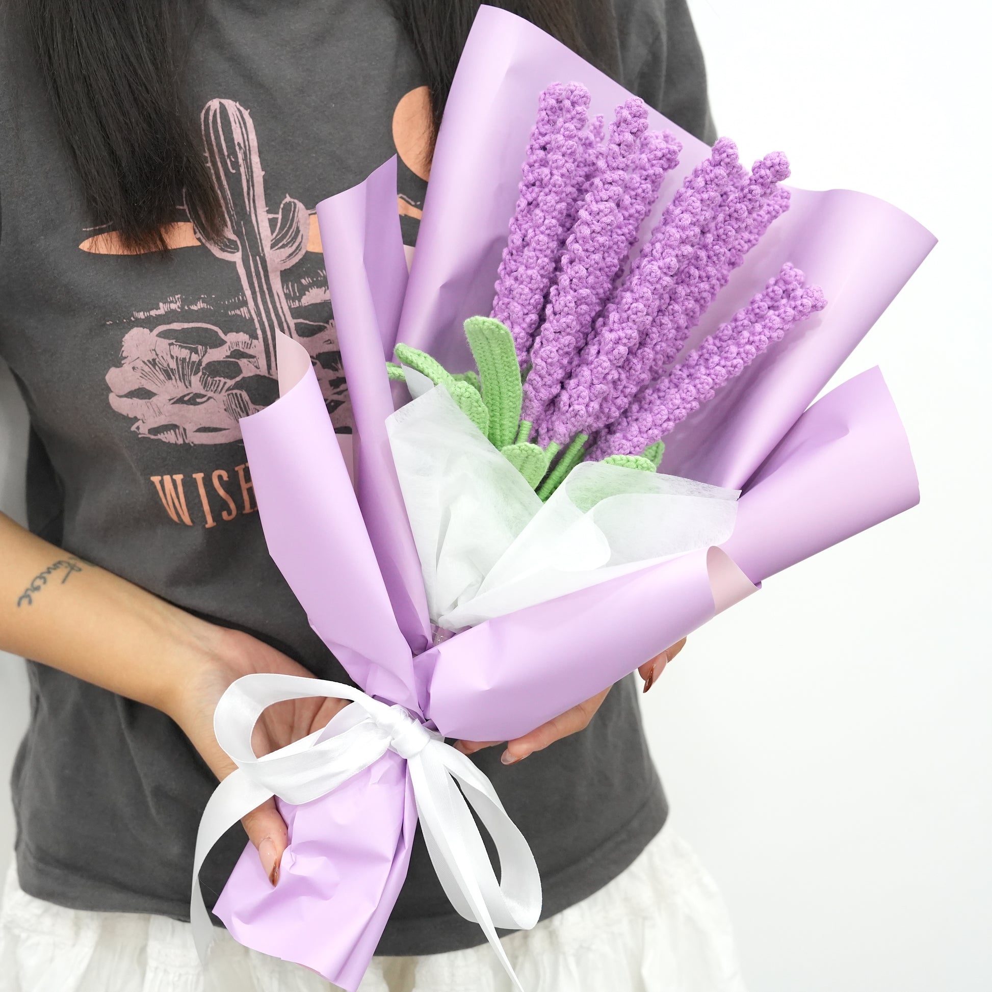 crochet lavender flower bouquet Crochet Lavender Bouquet Kits