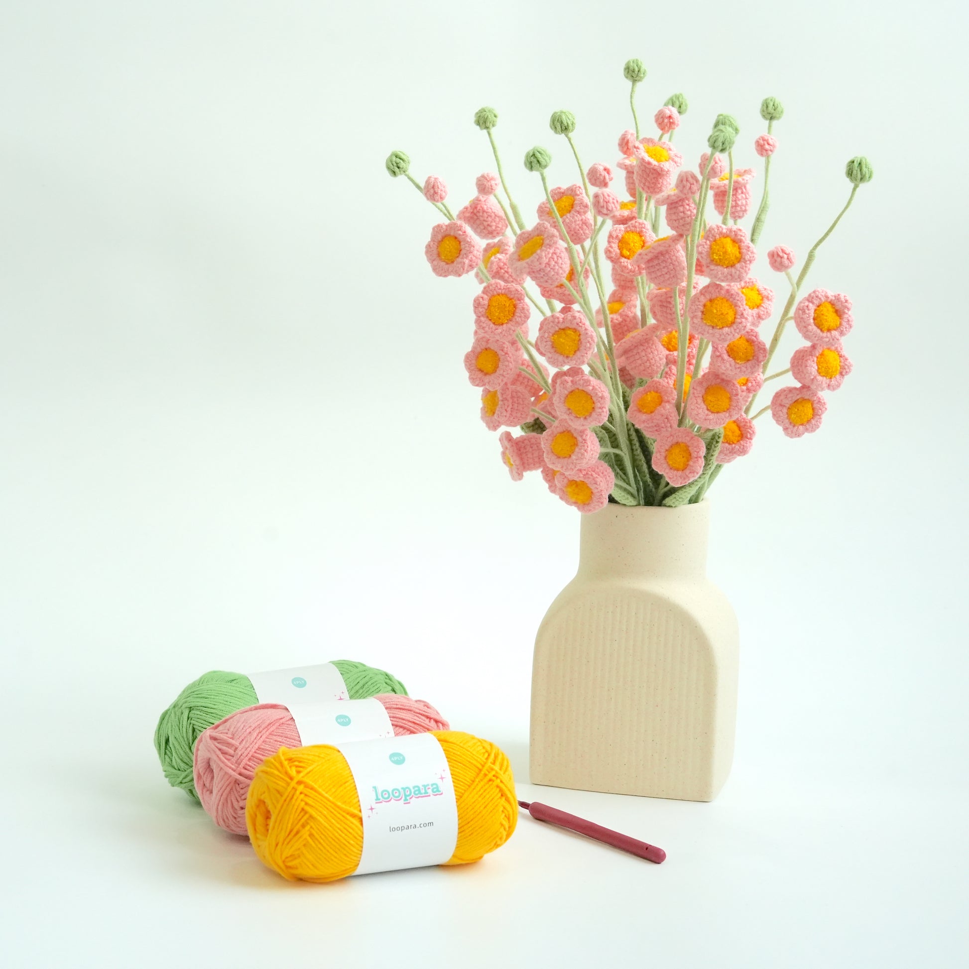 crochet lily of the valley flower Crochet Lily of the Valley Bouquet Kits