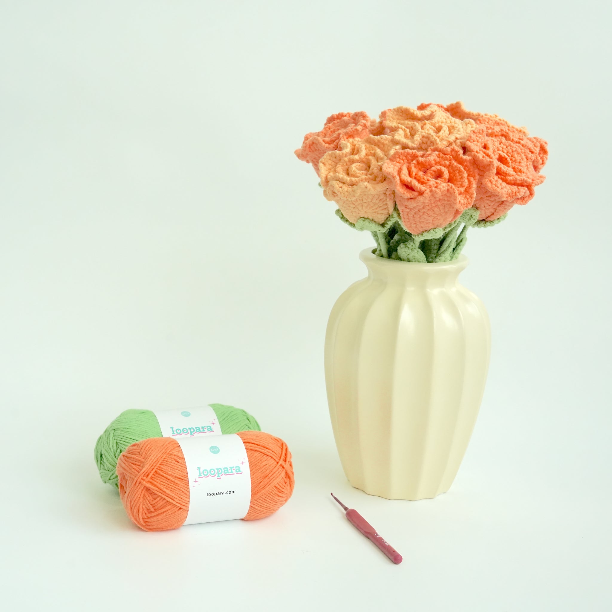 Crochet Lisianthus Bouquet Kits