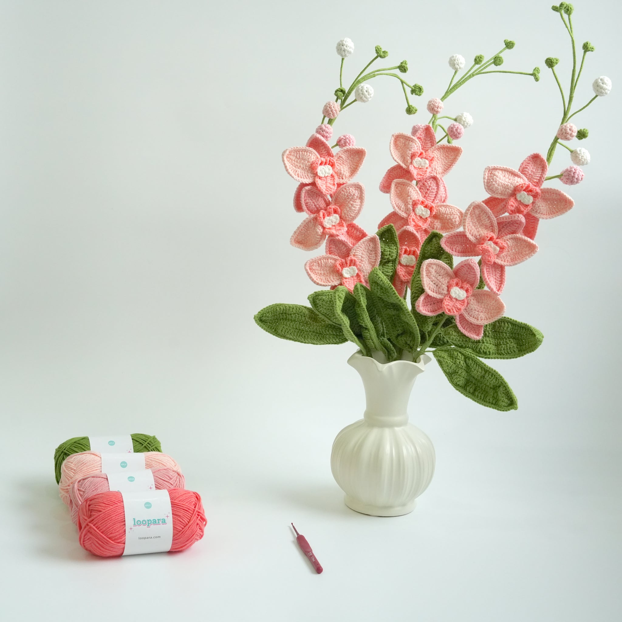 Crochet Moth Orchid Bouquet Kits