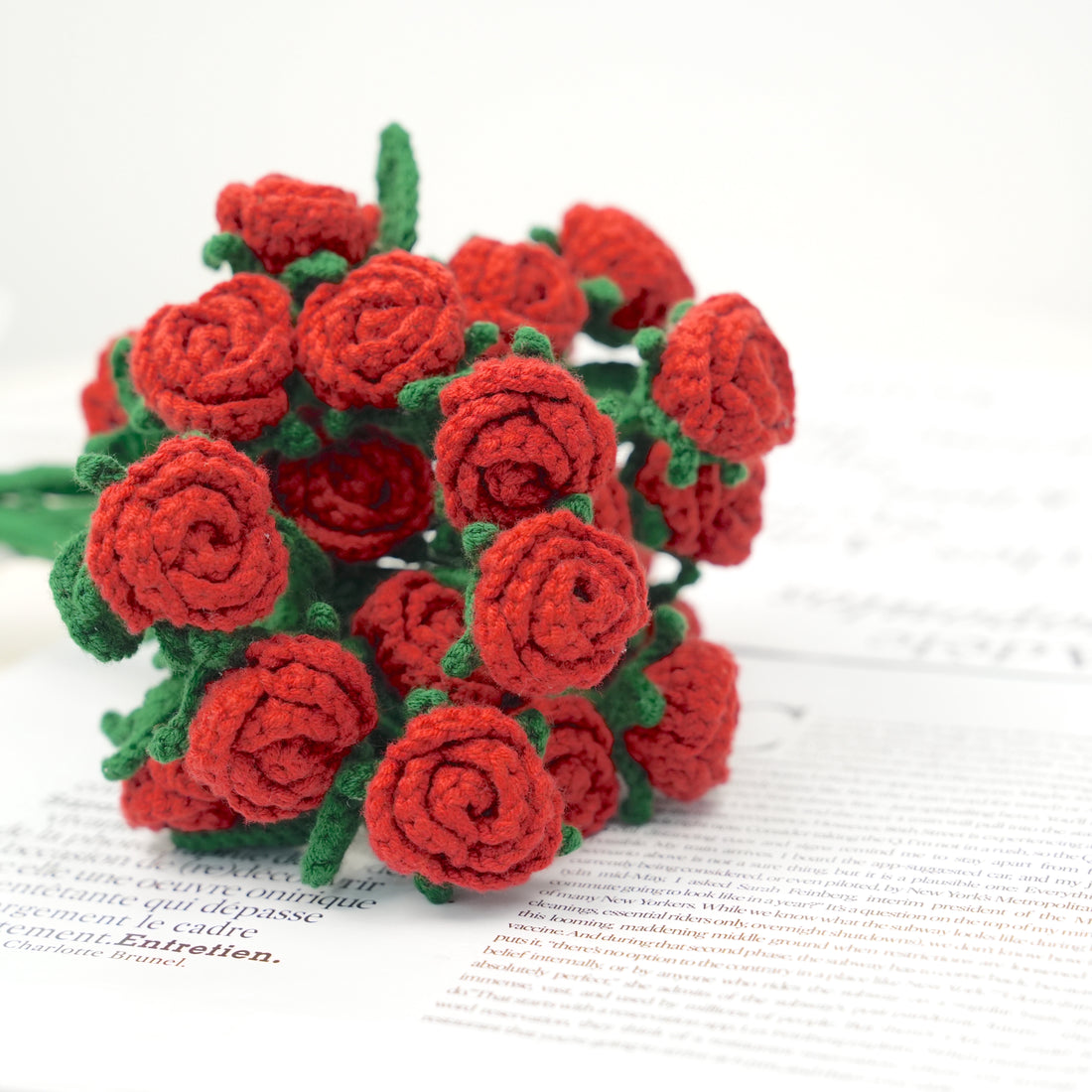 Crochet Small Classic Rose Bouquet Kits