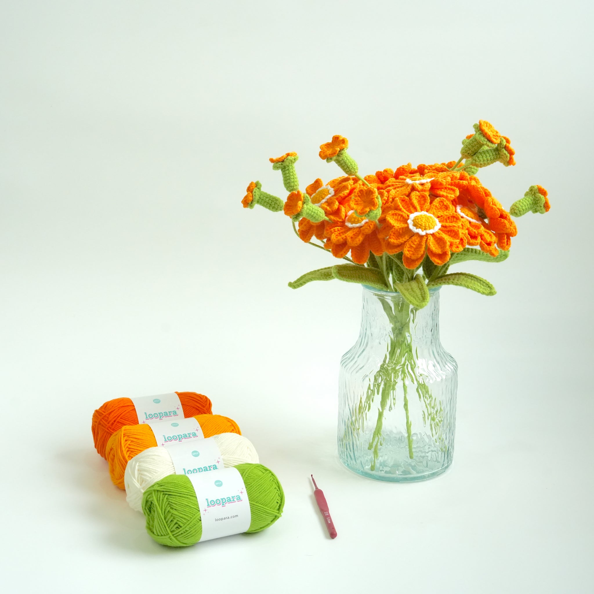 Crochet Zinnia Bouquet Kits