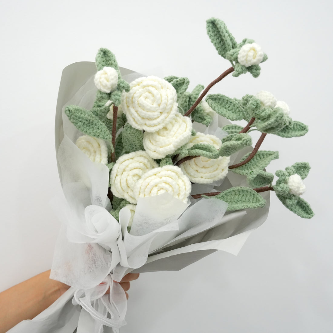 Crochet Camellia Rose Bouquet Kits